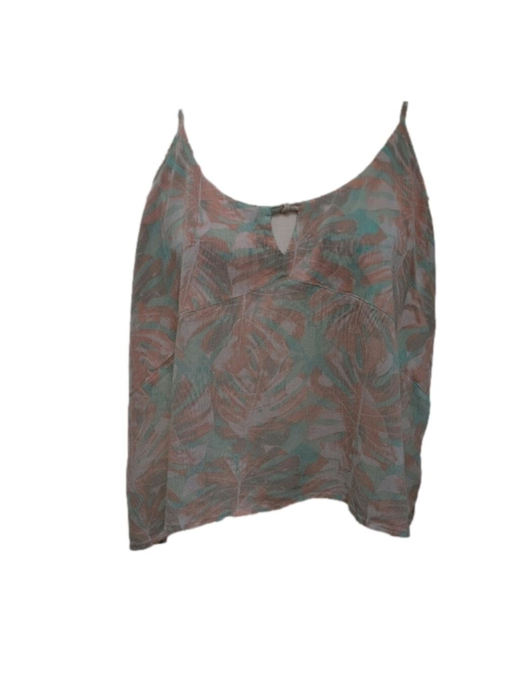 Salt Life Tropical Escape Cropped Camisole Tank Size XL EUC